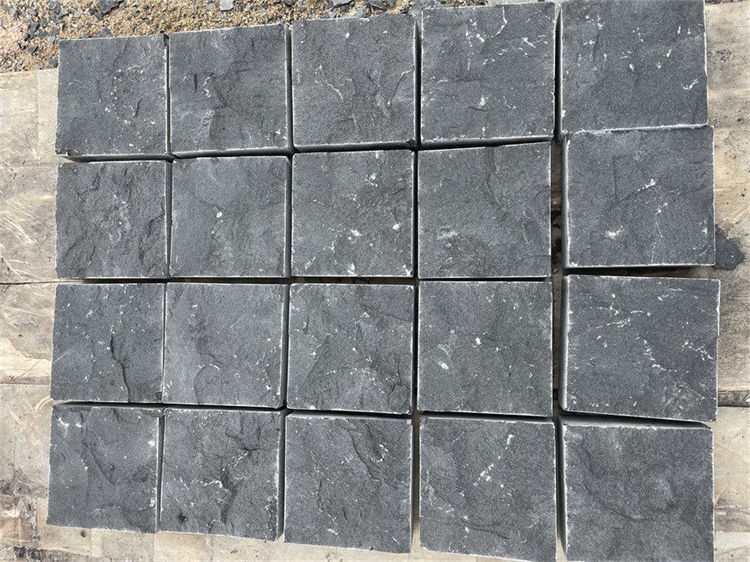 natural cleft top side zhangpu black basalt cubes natural cleft top side zhangpu black basalt cubes