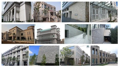 Сучасні зовнішні конструкції облицювання з натурального каменю
